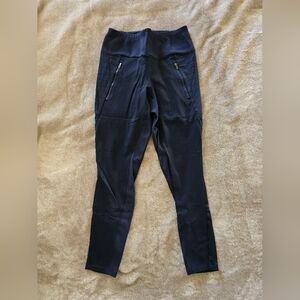 Athleta Hybrid Fleece Leggings in Navy